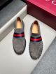 Gucci Man Grey Calfskin Business Leather Shoes 042889 (4)_th.jpg